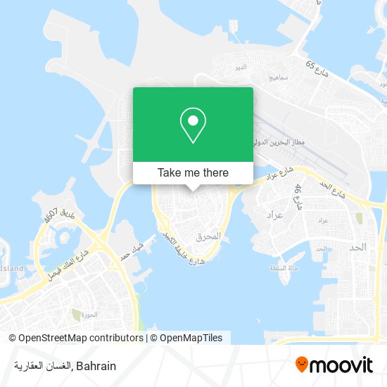 الغسان العقارية map