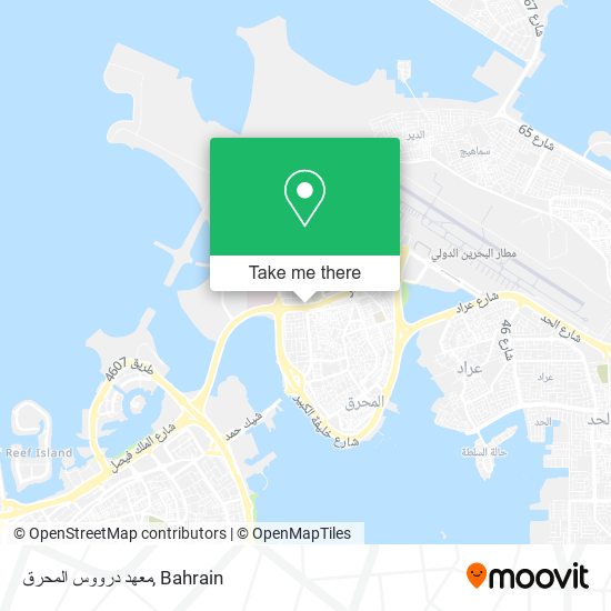 معهد درووس المحرق map