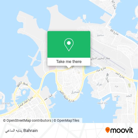 بنايه الساعي map