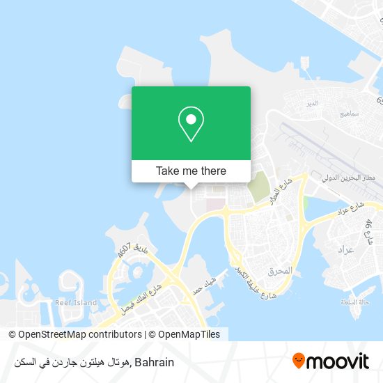 هوتال هيلتون جاردن في السكن map