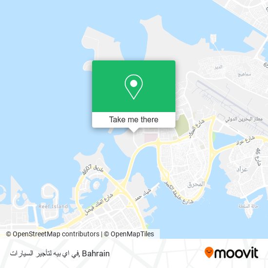 في اي بيه لتأجير السيارات map