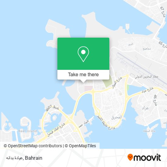 عيادة بدانه map