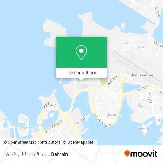 مركز الغريب الطبي البسين map