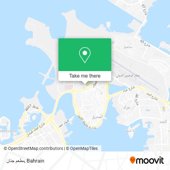 مطعم جنان map