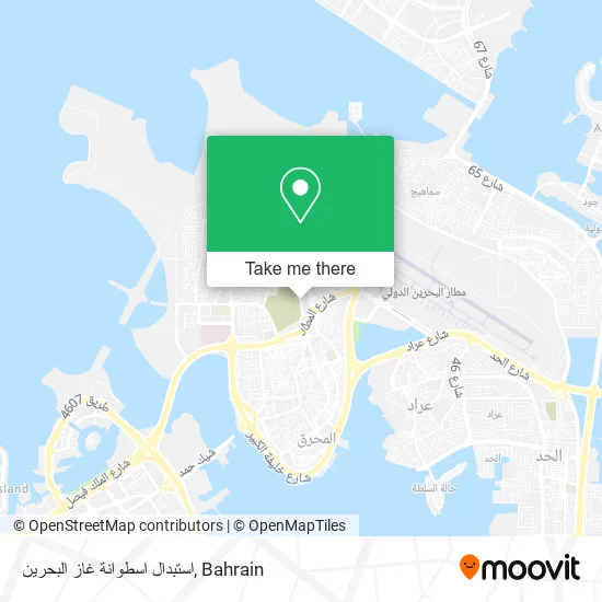 استبدال اسطوانة غاز البحرين map