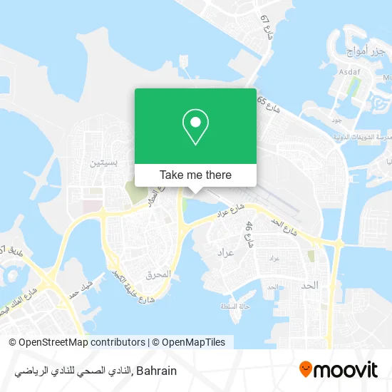 النادي الصحي للنادي الرياضي map