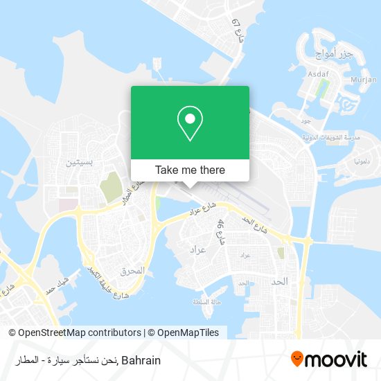 نحن نستأجر سيارة - المطار map