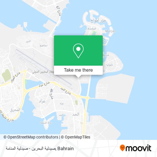 صيدلية البحرين - صيدلية المنامة map