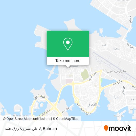ام علي مضروبة ورق عنب map
