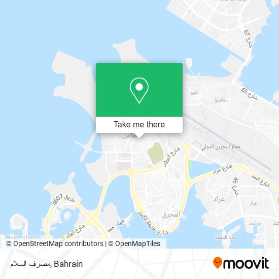 مصرف السلام map
