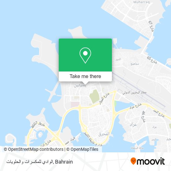 الوادي للمكسرات والحلويات map