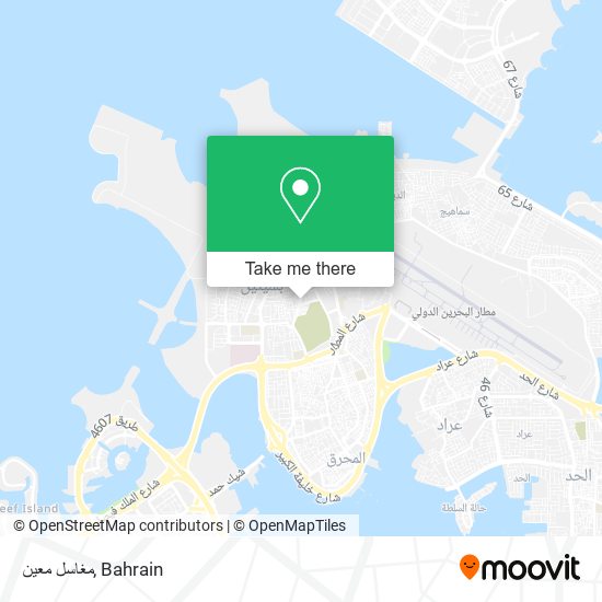 مغاسل معين map