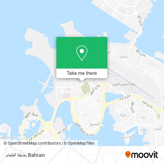 حديقة الطعام map