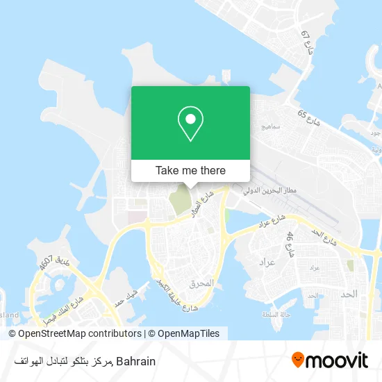 مركز بتلكو لتبادل الهواتف map