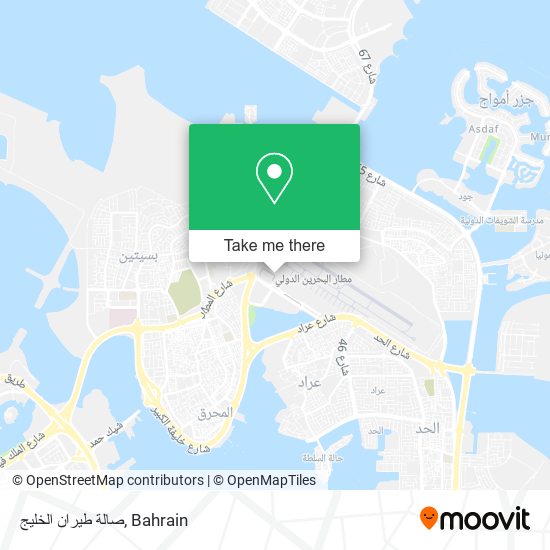 صالة طيران الخليج map
