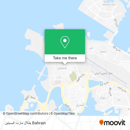طلال مارت البسيتين map