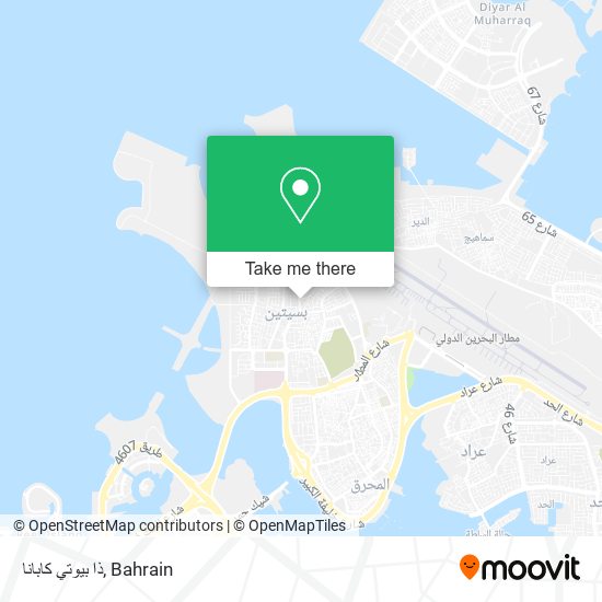 ذا بيوتي كابانا map