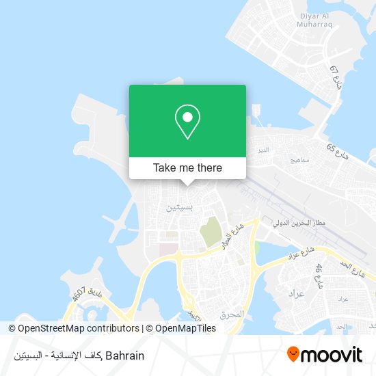 كاف الإنسانية - البسيتين map