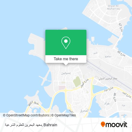 معهد البحرين للعلوم الشرعية map