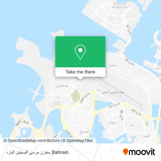 مخزن مرسى البسيتين البارد map