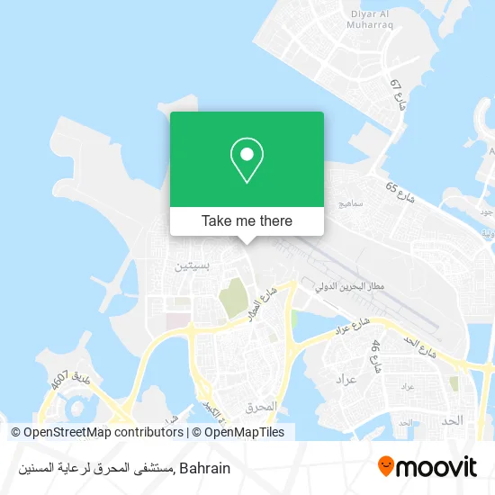 مستشفى المحرق لرعاية المسنين map