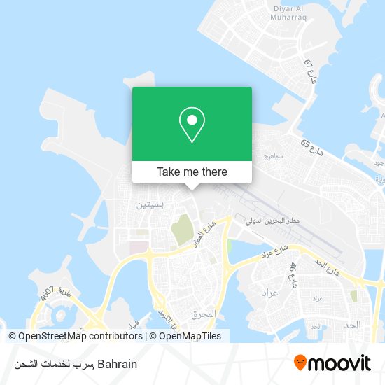 سرب لخدمات الشحن map