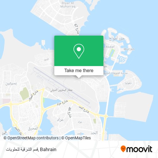 قمم الشرقية للحلويات map