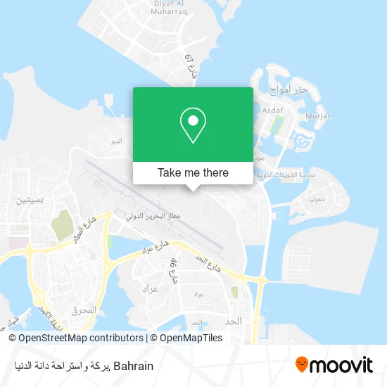 بركة واستراحة دانة الدنيا map