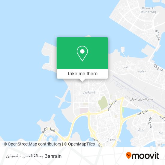 صالة الحسن - البسيتين map