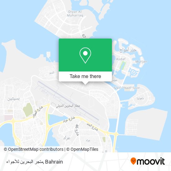 متجر البحرين للأجواء map