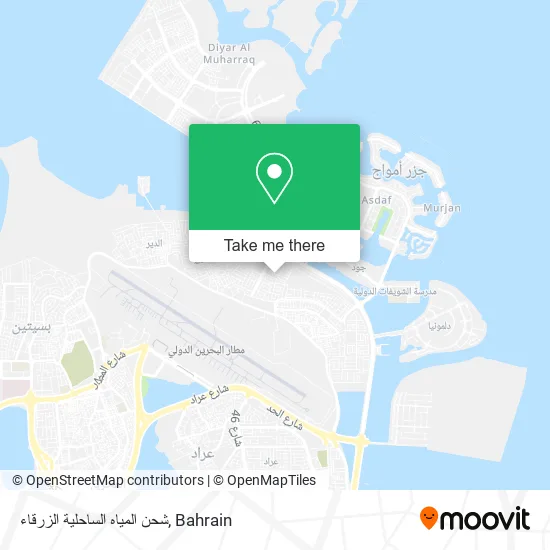 شحن المياه الساحلية الزرقاء map