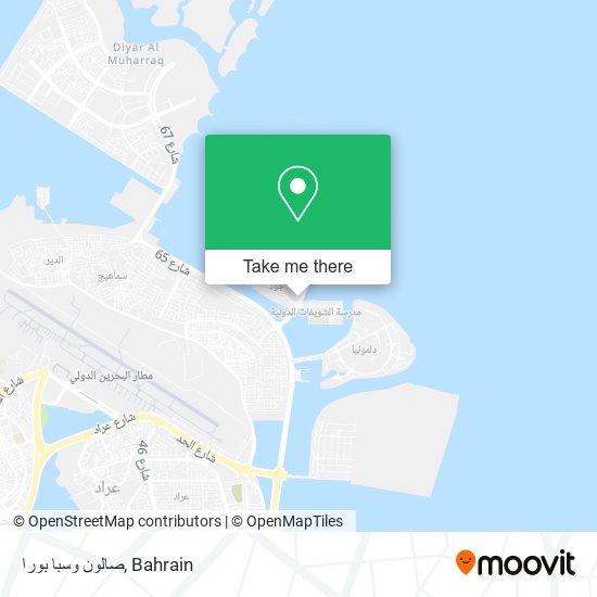 صالون وسبا بورا map
