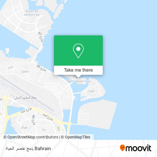 دمج عنصر الحياة map