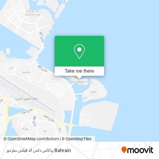 بالانس دانس آند فيتنس ستوديو map