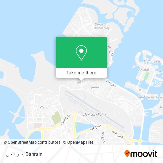 خباز شعبي map