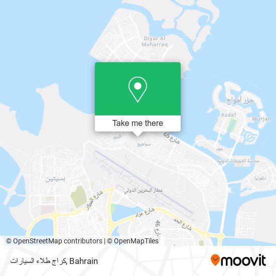 كراج طلاء السيارات map