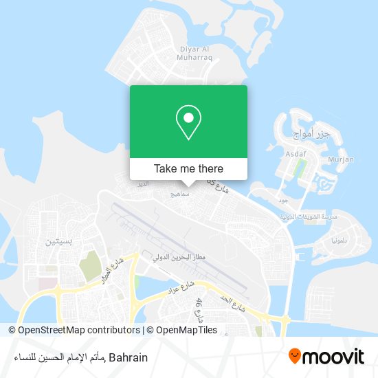 مأتم الإمام الحسين للنساء map