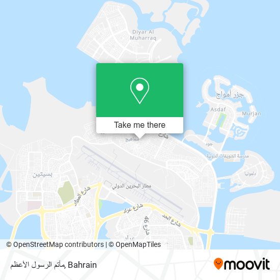 مأتم الرسول الأعظم map