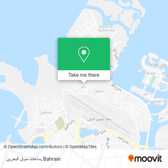 ساعات سوق البحرين map