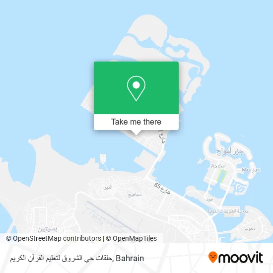 حلقات حي الشروق لتعليم القرآن الكريم map