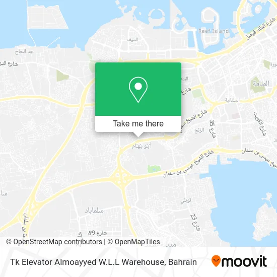 Tk Elevator Almoayyed W.L.L Warehouse map