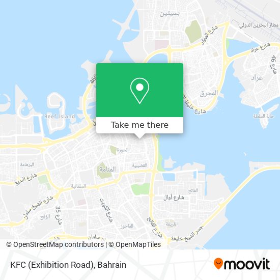 KFC (Exhibition Road) map