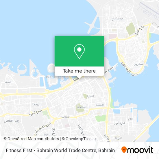 Fitness First - Bahrain World Trade Centre map
