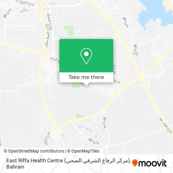 East Riffa Health Centre (مركز الرفاع الشرقي الصحي) map