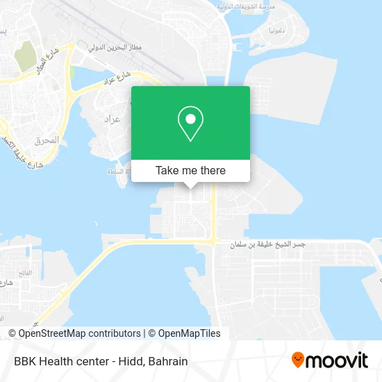 BBK Health Center - Hidd map