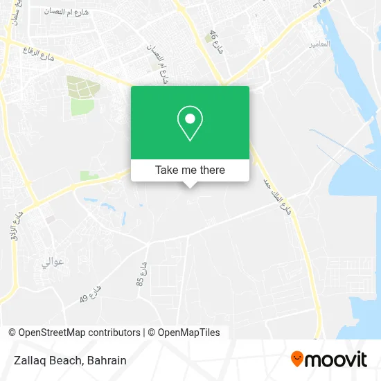 Zallaq Beach map