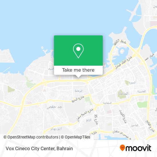 Vox Cineco City Center map