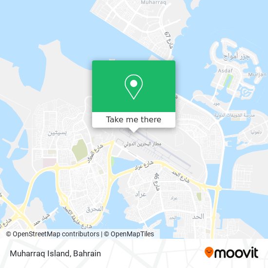 Muharraq Island map