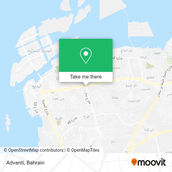 Advanti map