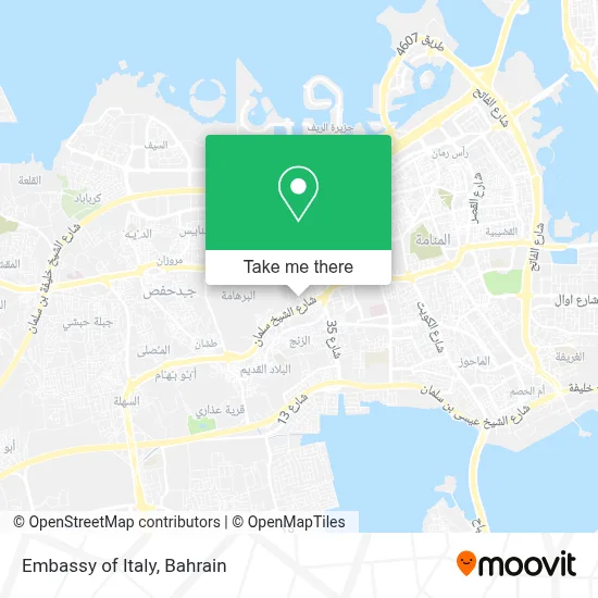 Embassy of Italy map